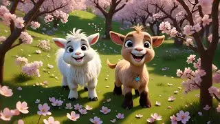 Five Baby Goats Sing a Song | Animal Song for Kids | Fun Nursery Rhymes and Counting Songs