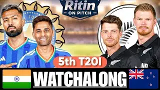 LIVE: IND vs NZ 5th T20I - The Final Showdown! @ball2hall @karantalkscricket @Midwicketmanager