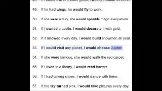 Second Conditional What If Dreams and Fantasies