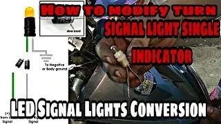 How to modify signal lights single indicator - LED Signal light DIY conversion on MIO