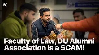 Faculty of Law, Delhi University Student Protest against Lack of Transparency in alumni Association.