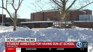 Manchester High School student arrested with loaded gun, marijuana
