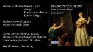 Francesco Molino: Sonata II op.7 - Luciano & Mauro Tortorelli (demo preview from CD Tactus)