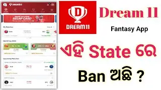 Dream 11 Ban States name list in Odia // Dream 11 Ban in  those states #Dream11Banstates
