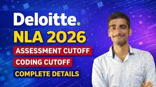 Deloitte NLA 2026 Cutoff🔥 Aptitude,Technical,Coding, English | Full Analysis