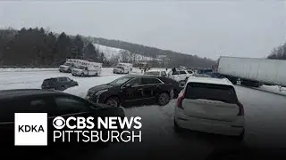Live look at the multi-vehicle pile-up on Interstate 79