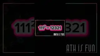 11 square pattern 12321 #mathstricks #education #hoodamath #mathproblems