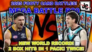 NEW WORLD RECORD! MEGA FOOTY CARD BATTLES | 2025 AFL TEAMCOACH FOOTY CARDS