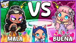 🎤✨ Celebrity Buena VS Celebrity Mala en Avatar World 😇😈