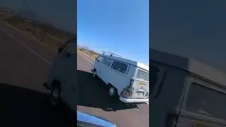 Volkswagen Bus Cruising BeeLine Highway In Arizona