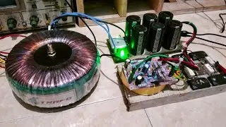 Tes Trafo Toroid Hasil Gulung Sendiri CT 90 ke Power Amplifier