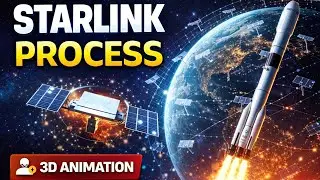 How does Starlink work? In 1-min. By 3D animation ll R-Nolu&bull;@ ll #treanding #sciencefacts 