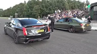 Cadillac CTS-V Straight Pipes Exhaust vs BRABUS Mercedes-AMG E63S 4Matic+