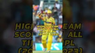 Highest Team Scores of All Time in IPL (2008 - 2023) #shorts #viral #trending #ipl