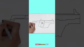 How to draw Vector gun Very easy #drawing #draw pubg free fire