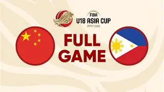 Quarter-Finals | China v Philippines | Full Basketball Game | FIBA U18 Asia Cup 2026