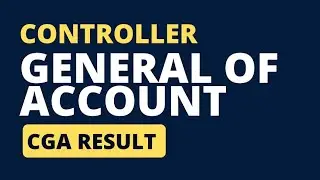 Controller General of Accounts CGA Result & Jobs Updated 2023