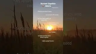 Sunset Captions for Instagram | Sunset Quotes 🌅 #sunset #shorts #instagramcaptions
