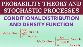 Conditional distribution and density function