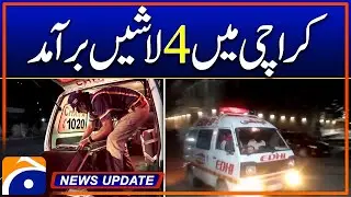Four D*ad Bodies Found in Karachi - Rescue Alert - News Update 09:30 Pm - Geo News