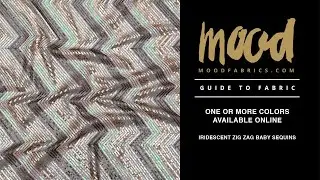 Mood Fabrics Zig Zag Baby Sequins