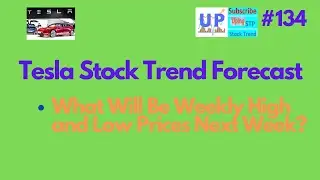 #134 Tesla Stock Price Forecast - What Will Be Weekly High and Low Next Week?