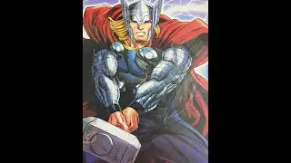 Water colour painting of Thor | Sketch | Colour blending tutorial | acrylic paint