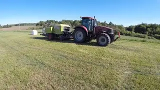 First Cut with Claas Uniwrap Baler!