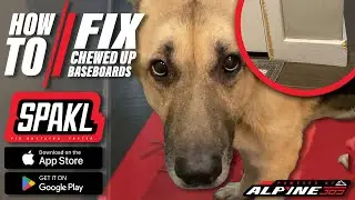 Fast Chewed Up Baseboard Repair DIY | SPAKL for iOS & Android