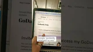 How to give a web designer access in GoDaddy
