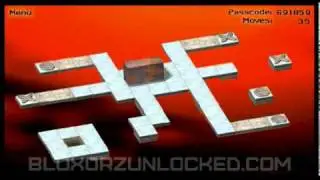 Bloxorz Level 29 - 104 moves (minimum)