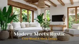 Modern Meets Rustic Cozy Interior Ideas That Blend Warm Wood & Sleek Design Beautifully