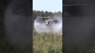 Old  Kamov helicopter spraying forest #shorts