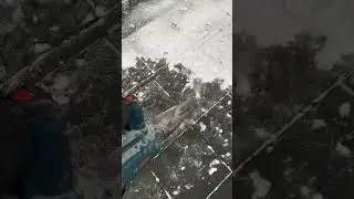Bosch GBL 18V-750 battery leaf blower snow removal Test Akku Laubbl&auml;ser Schnee beseitigen