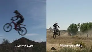 How does an E-Bike compare to a Motorocross Bike? Find out!