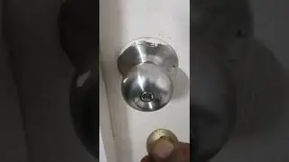 how to unlock cylindrical door lock without key