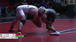 Purdue vs Rider Duals Men's College Wrestling Highlights 2026 | Layton vs Brown