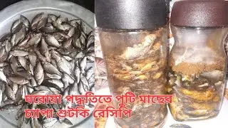 চেপা শুটকি সিদল/ প্রমাণসহ ঘরে তৈরি পারফেক্ট চ্যাপা শুটকি রেসিপি #চেপা শুটকি সিদল তৈরীর সহজ পদ্ধতি 