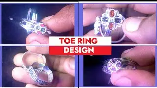 toe ring 2023 । silver toe ring design