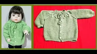 CHAMBRITA O SAQUITO DE HOJITAS TEJIDO EN DOS AGUJAS PRIMERA PARTE🌹❤️👍