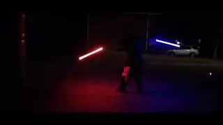 Night time Lightsaber training 