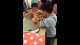 Gabik washing Leyla!