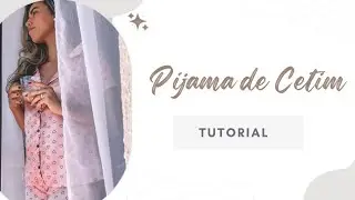 Pijama Cetim/Passo a passo/ costura sem molde.