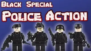 BLACK SPECIAL POLICE ACTION - Lego like Unnoficial Review