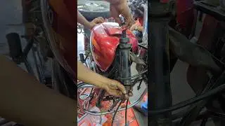 Ball Racer Install.Streaing Adjustment. #bikemaintenance #bikemaintain