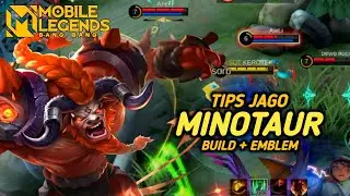 CARA BERMAIN MINOTAUR !! BUILD & EMBLEM TERBARU 2024 || Mobile legends