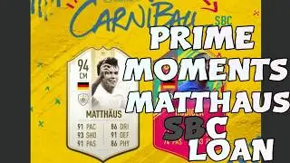 PRIME MOMENTS LOTHAR MATTHAUS SBC LOAN FIFA 19 ICON CHEAPEST!!!