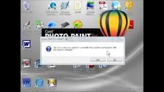 Reset Corel to Factory Default FAST