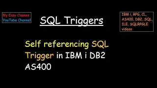 Self referencing SQL Trigger in IBM i DB2 AS400