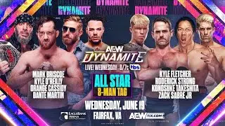 WWE 2K24 Briscoe O&rsquo;Reilly Cassidy Martin Vs. Fletcher Strong Takeshita Sabre | AEW Dynamite 6/19/24